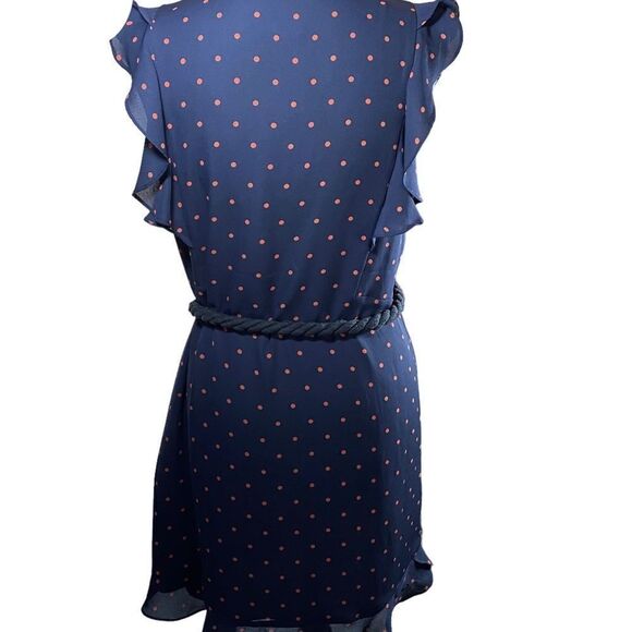 Cece Blue and red ruffled polkadot dress - Picture 7 of 11